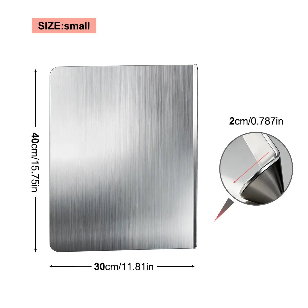 Stainless Steel Chopping Board, Non-Slip Kitchen Chopping Board, Kitchen Cutting Board, Kitchen Accessories, Household Kitchen Gadgets #Summervibes
