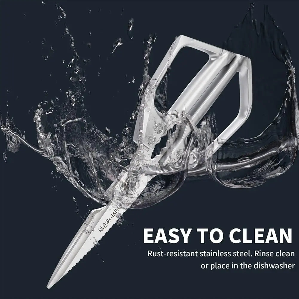 Rust-Proof Food-Grade Alloy Steel Kitchen Scissors - Heavy-Duty Multi-Use Cooking Prep Shears, Bacteria-Resistant, Sharp, Effortless - Ideal for Poultry, Meat, Fruits - Home Supplies Party Gift Option